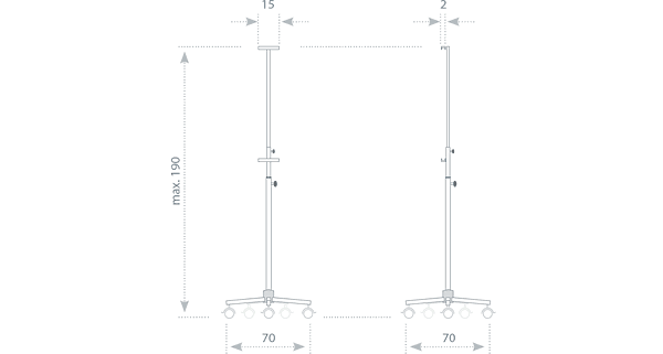 Stojak mobilny do tablic -
