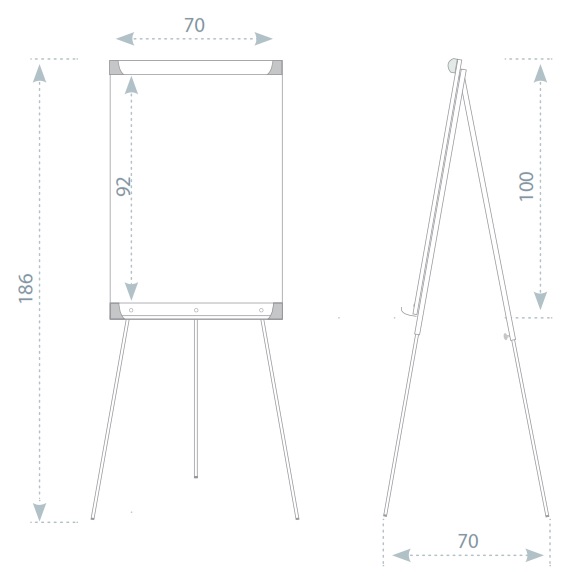 Flipchart Classic lakierowany -