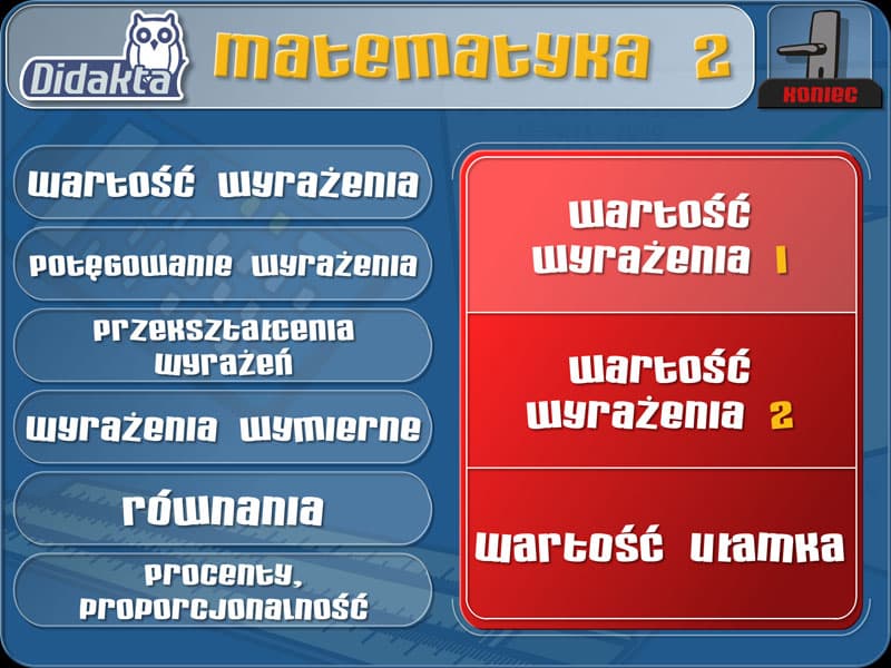 Didakta - Matematyka 2 - algebra -