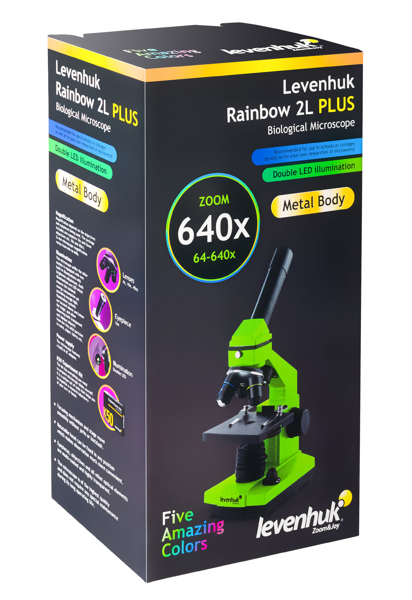 Mikroskop Levenhuk Rainbow 2L PLUS 16 Mikroskop Levenhuk Rainbow 2L PLUS -