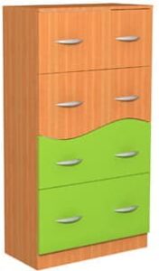 Regał z szufladami Kujawiak Fala 32