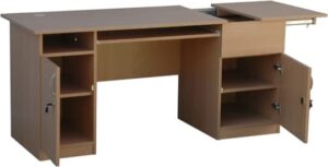 Lada biblioteczna D z szafką na komputer