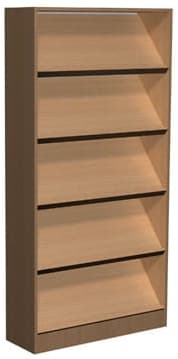 Regał biblioteczny A skośne półki 4 Regał biblioteczny A skośne półki -