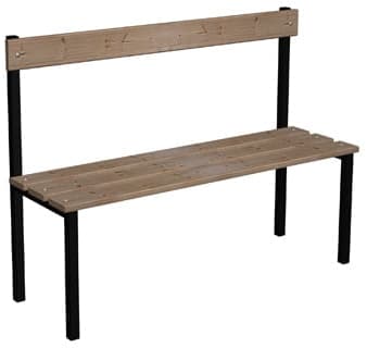 Ławka korytarzowo-szatniowa Classic jednostronna. z oparciem, deska sosnowa 4 Ławka korytarzowo-szatniowa Classic jednostronna. z oparciem, deska sosnowa -