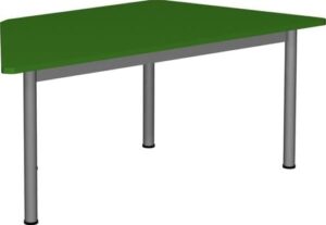 Stół trapezowy z nogami metalowymi fi 40 do szkół i przedszkoli