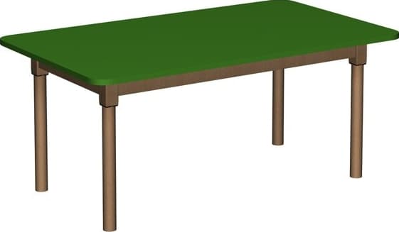 Stół przedszkolny prostokątny z drewnianymi nogami 5 Stół przedszkolny prostokątny z drewnianymi nogami -