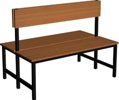 Ławka szatniowo korytarzowa Premium 2-str. z oparciem 4 Ławka szatniowo korytarzowa Premium 2-str. z oparciem -