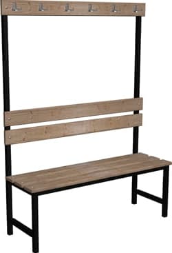 Ławka korytarzowo szatniowa Premium 1-str. z oparciem i wieszakiem 6 Ławka korytarzowo szatniowa Premium 1-str. z oparciem i wieszakiem -