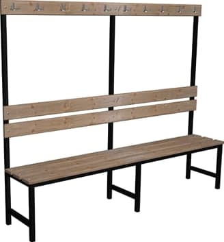 Ławka korytarzowo szatniowa Premium 1-str. z oparciem i wieszakiem 7 Ławka korytarzowo szatniowa Premium 1-str. z oparciem i wieszakiem -