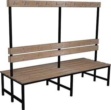 Ławka szatniowo korytarzowa Premium 2-str. z oparciem i wieszakiem 5 Ławka szatniowo korytarzowa Premium 2-str. z oparciem i wieszakiem -