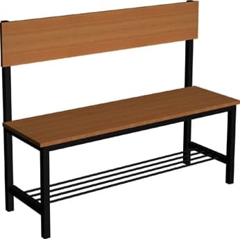 Ławka korytarzowo szatniowa z półką na buty Premium 1-str. z oparciem 4 Ławka korytarzowo szatniowa z półką na buty Premium 1-str. z oparciem -