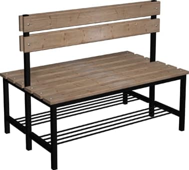 Ławka szatniowo korytarzowa z półką na buty Premium 2-str. z oparciem 6 Ławka szatniowo korytarzowa z półką na buty Premium 2-str. z oparciem -