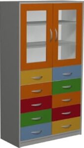 Witryna z szufladami Gucio B