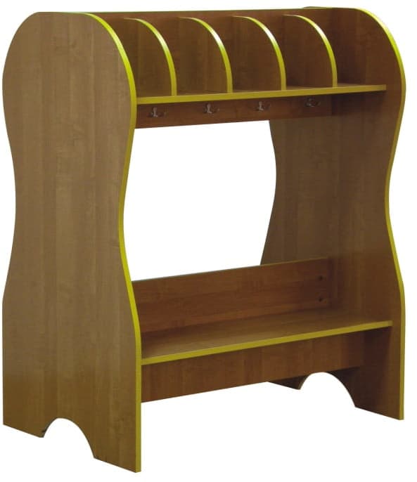 Regał szatniowy B dwustronny, 10 osobowy, z prętami na buty 4 Regał szatniowy B dwustronny, 10 osobowy, z prętami na buty -