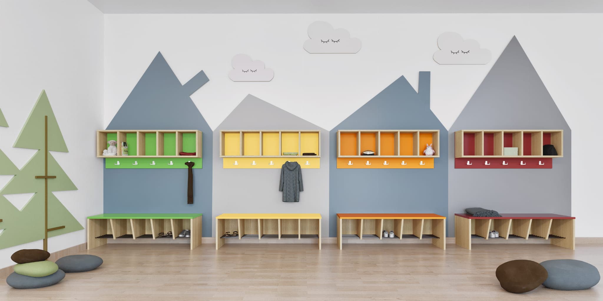 Półka szatniowa "P" modułowa 5 Półka szatniowa "P" modułowa -