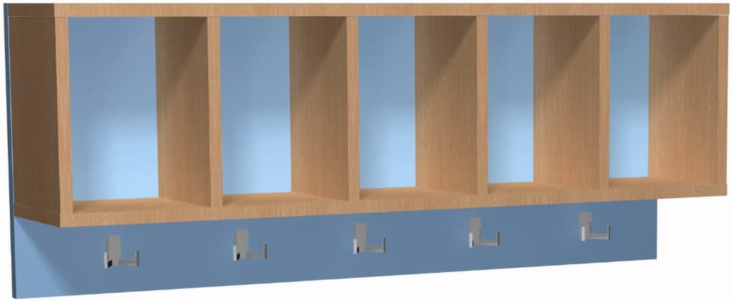 Półka szatniowa "P" modułowa 3 Półka szatniowa "P" modułowa