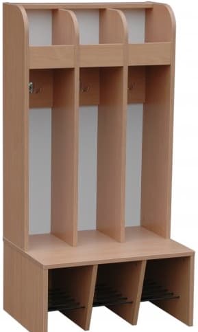 Regał przedszkolny szatniowy D 4 Regał przedszkolny szatniowy D -