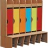 Regał przedszkolny szatniowy D