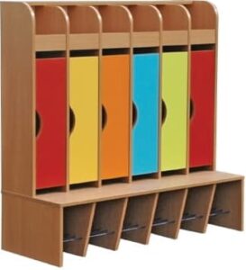 Regał przedszkolny szatniowy D