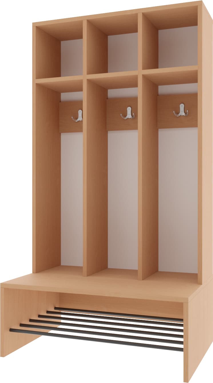 Szatnia do przedszkola regał F 5 Szatnia do przedszkola regał F -