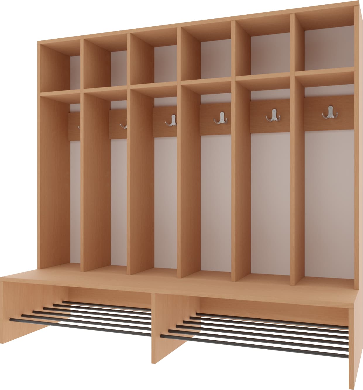 Szatnia do przedszkola regał F 4 Szatnia do przedszkola regał F -