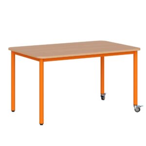 Stolik mobilny szkolno-przedszkolny z blatem prostokątnym 1200x700 mm (1
