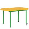 Stolik mobilny szkolno-przedszkolny z blatem owalnym 1200x700 (1, 2, 3) 7 3)