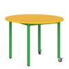 Stolik mobilny szkolno-przedszkolny z blatem okrągłym fi 900 (4, 5, 6) 7 6)