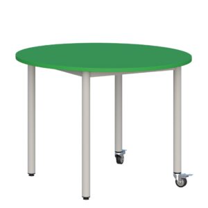 Stolik mobilny szkolno-przedszkolny z blatem okrągłym fi 900 (4