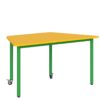 Stolik mobilny szkolno-przedszkolny, trapezowy 1400x700 mm (wys. 4, 5, 6) 8 5
