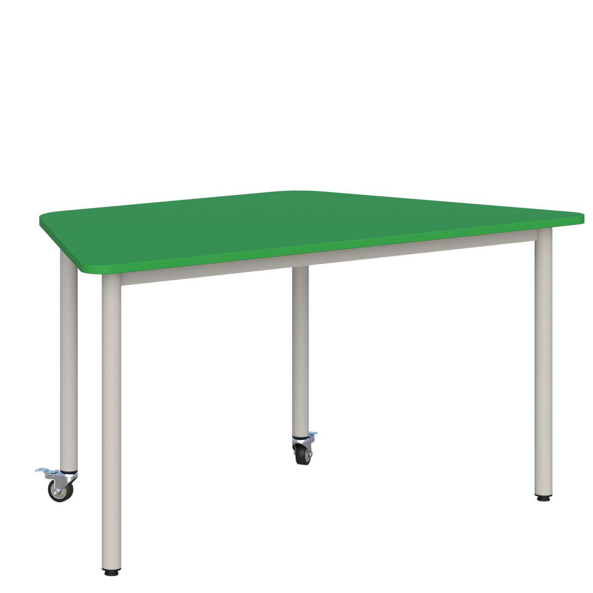 Stolik mobilny szkolno-przedszkolny, trapezowy 1400x700 mm (wys. 4, 5, 6) 3 Stolik mobilny szkolno-przedszkolny