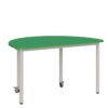 Stolik mobilny szkolno-przedszkolny, półokrągły 1200x600 mm (wys. 1, 2, 3) 7 półokrągły 1200x600 mm (wys. 1