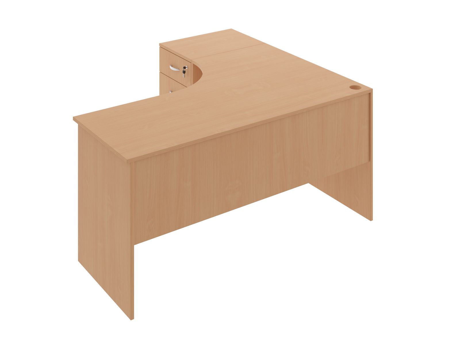 BR2 Biurko narożne z kontenerem 4 BR2 Biurko narożne z kontenerem -