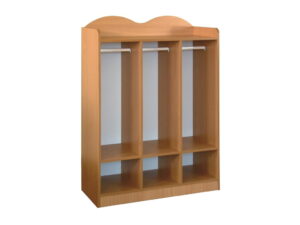 Regał szatniowy C - przedszkolny 3 osobowy