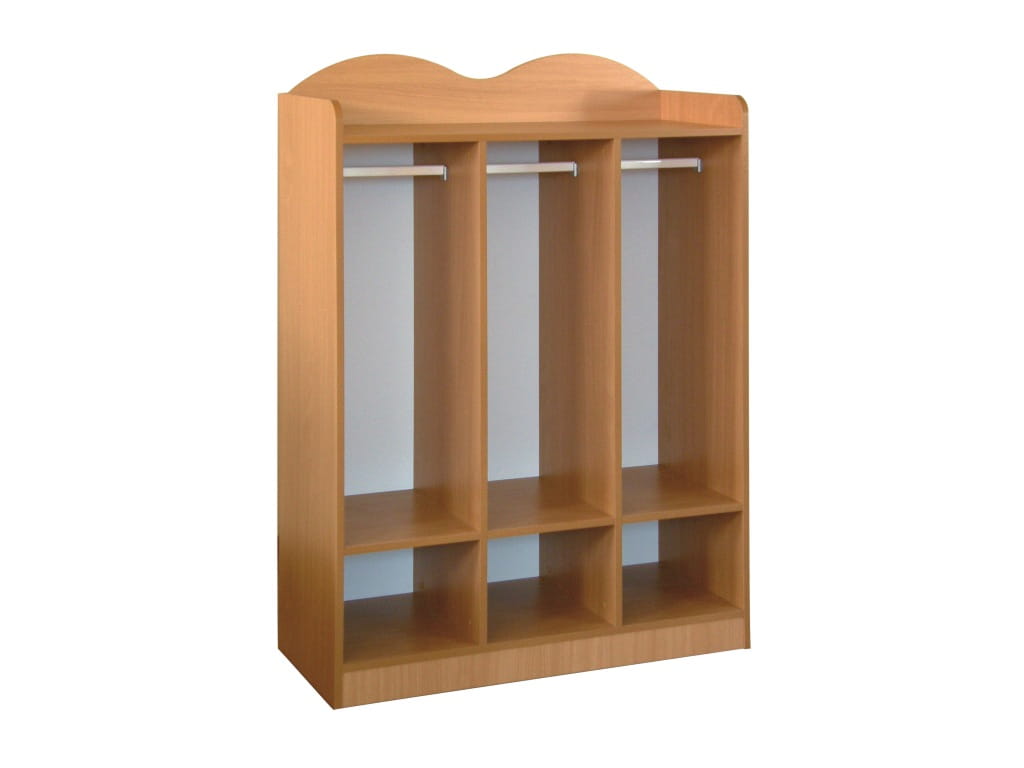 Regał szatniowy C - przedszkolny 3 osobowy 3 Regał szatniowy C - przedszkolny 3 osobowy