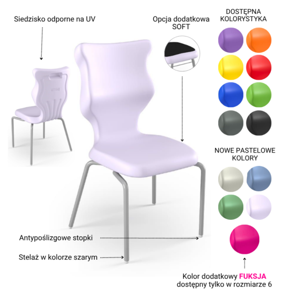 Krzesło szkolne Spider -