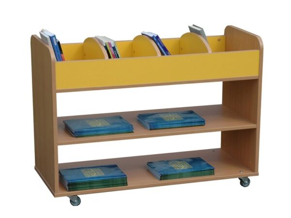 Primo 224 - Biblioteczka mobilna z półkami