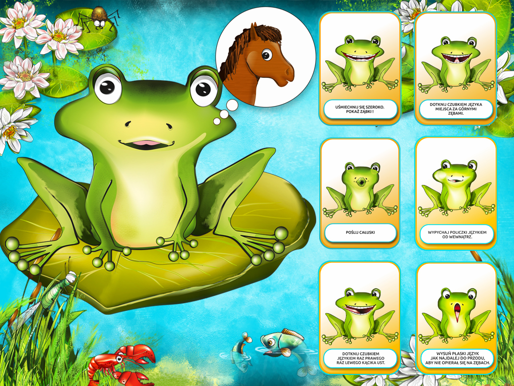 Pakiet Logopedia: kolorowe animacje, ćwiczenia z lektorem -