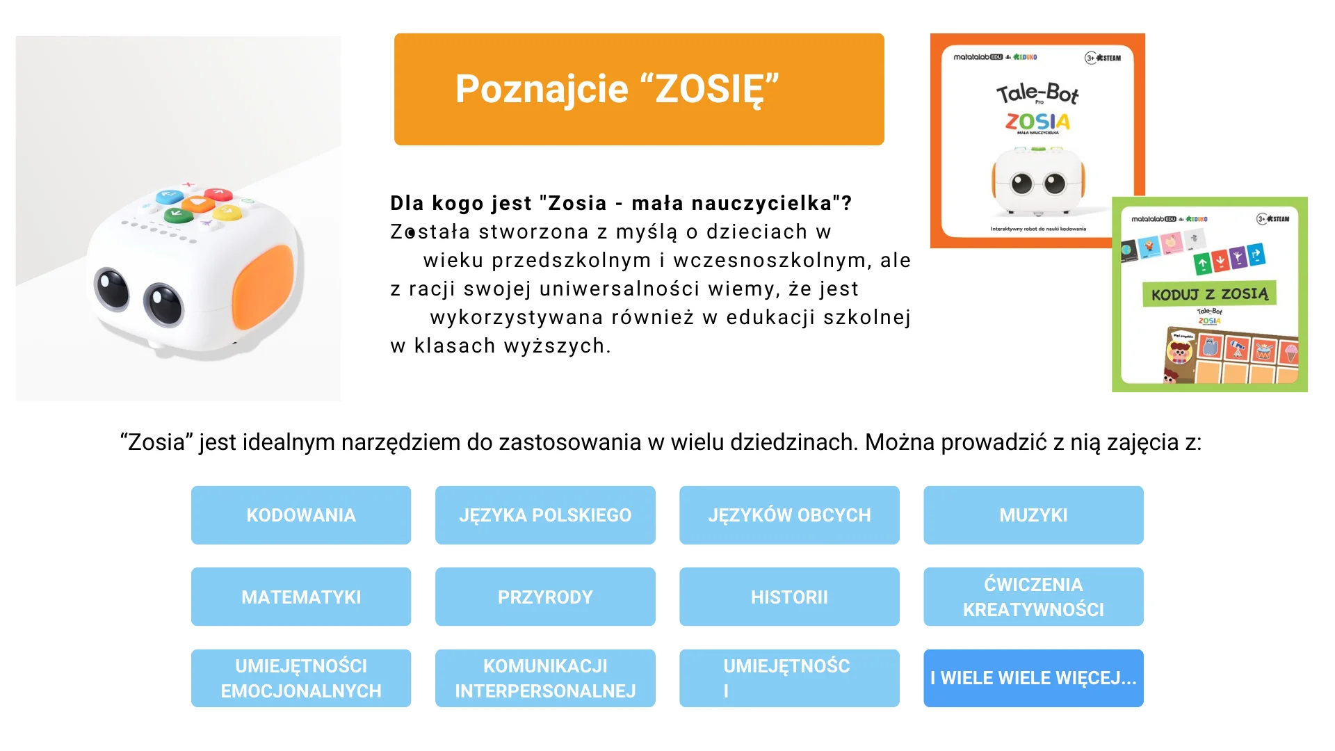 Zosia Mała Nauczycielka - zestaw 6 Zosia Mała Nauczycielka - zestaw -