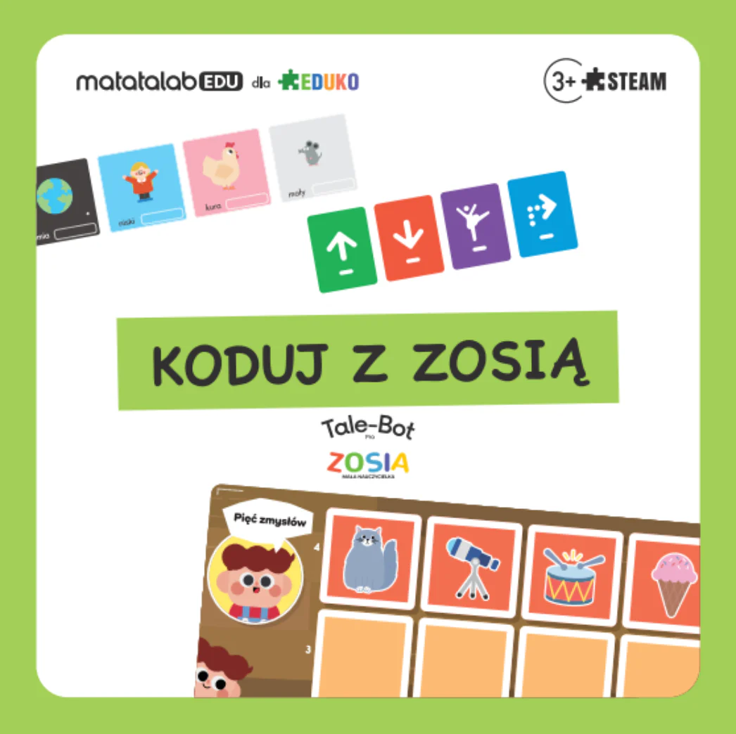 Plansze interaktywne - Koduj z Zosią 3 plansze interaktywne