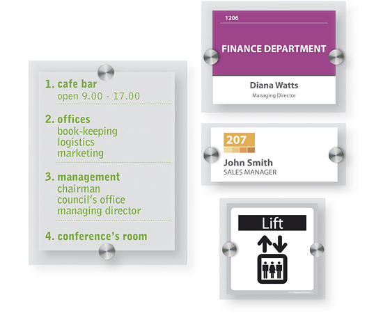 Tabliczka informacyjna drzwiowa euroPLEX 148x105 mm 3 Tabliczka informacyjna drzwiowa euroPLEX 148x105 mm -