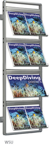 Stojak na broszury montowany do ściany 3 Stojak na broszury montowany do ściany -