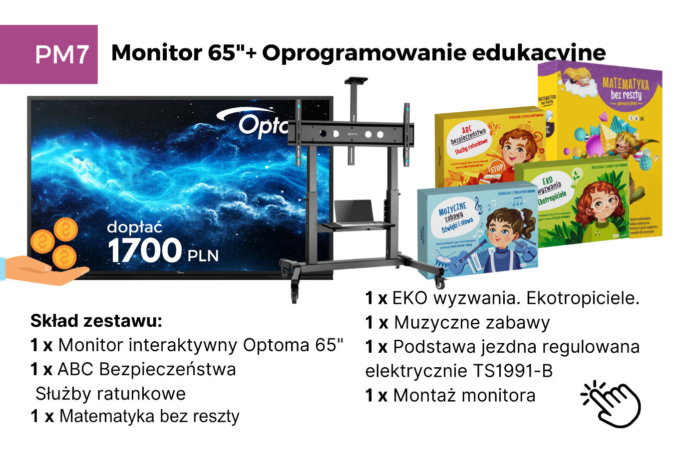 Monitor interaktywny 55" lub 65" + Oprogramowanie edukacyjne 4 Monitor interaktywny 55" lub 65" + Oprogramowanie edukacyjne -