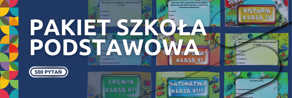 Pakiet Szkoła Podstawowa (kl. 4-8) - quizy 1000 pytań -