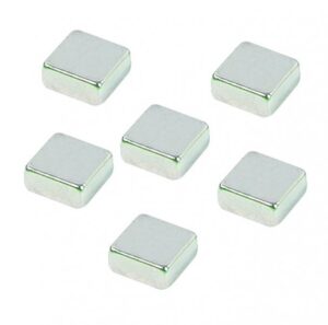 Bardzo mocne magnesy(6szt.), w kształcie kwadratu 1x1x0,4 - TABLICE