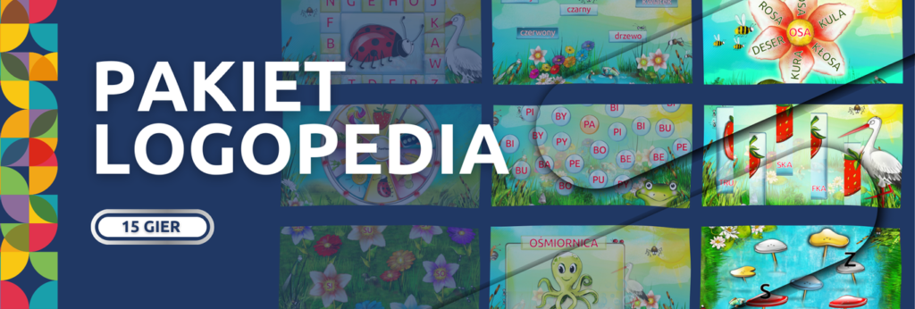 Pakiet Logopedia: kolorowe animacje, ćwiczenia z lektorem -