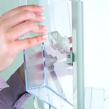 Stojak na broszury Multiside 3-stronny mobilny 5 Stojak na broszury Multiside 3-stronny mobilny -