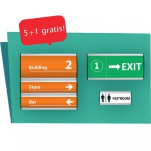 Tabliczka ścienna Convex 30 x 10,5 cm - TABLICE