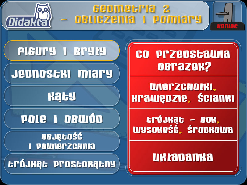 Didakta - Geometria 2 - obliczenia i pomiary 4 Didakta - Geometria 2 - obliczenia i pomiary -