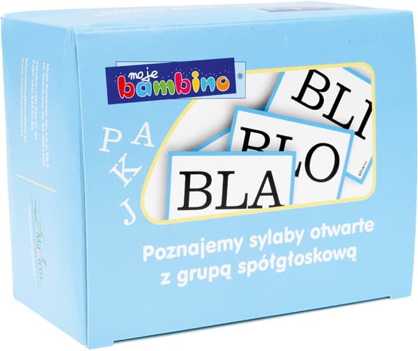 Poznajemy sylaby otwarte z grupą spółgłoskową 3 Poznajemy sylaby otwarte z grupą spółgłoskową -